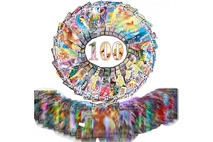 BJZ 100 Cartes Pok Française [50 vmax+50 gx] 2024 a Collectonner Deck Box Cartes de Juego Sets (Not Cartes dorees) Convient pour Les Cadeaux de Noël, Non Original, Non répété