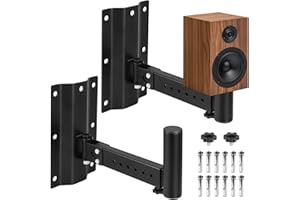 SUPAWAY 2 Soporte de pared para altavoces universal Soporte de pared para altavoces con giro de 180° Robusto soporte de pared para altavoce con inclinación de 60° capacidad de carga individual de 40kg