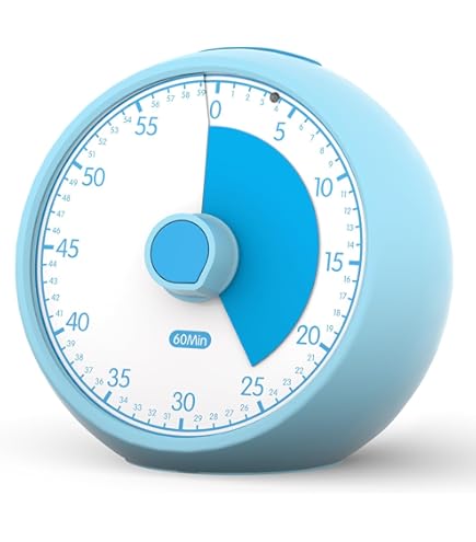 Visuele Timer voor Kinderen 60 Min – Stille Analogetimer met Aftel-/Wekfunctie, Concentratiehulpmiddel voor ADHD/Autisme, Tijdmanagement voor Huiswerk, Taken & Keuken (Lichtgroen Visuele Timer voor Kinderen 60 Min – Stille Analogetimer met Aftel-/Wekfunctie, Concentratiehulpmiddel voor ADHD/Autisme, Tijdmanagement voor Huiswerk, Taken & Keuken (Lichtgroen