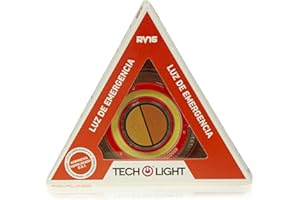 TechLight Luz Homologada DGT de Emergencia para Coche V16 Base Magnética. 2 x 1