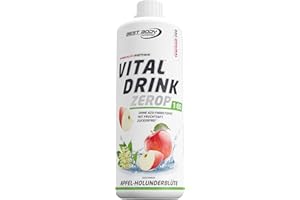 ‎BEST BODY NUTRITION Best Body Nutrition Vital Drink ZEROP - Apfel-Holunderblüte, Original Getränkekonzentrat - Sirup - zuckerfrei, 1:80 ergibt 80 Liter Fertiggetränk, 1 l (1er Pack)