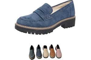 DABINFA Le Donne Dicono Mocassini con Suola Spessa Comodi con Suola Passante Adatti per Scarpe