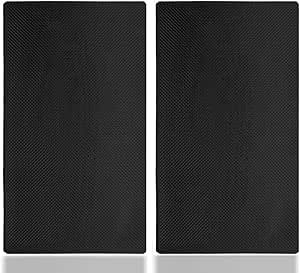 Genrics 2PCS Tappetino Antiscivolo Auto Cruscotto Anti-Scivolo Stretta Tremendamente Forte Resistenti a Temperature Cellulari Antiscivolo Mat Cruscotto Griglia Scivolo per Telefoni Cellulari Occhiali