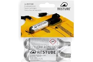 restube Bombona Recambio Inflable de Un Sólo Uso Inflador CO2 de 16g para Boya de Seguridad Resistente al Agua, Unisex Adulto