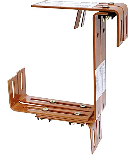 2 Stk. Halter aus runden Draht fr Blumenkasten, Ausfhrung:breit :  Amazon.de: Garten