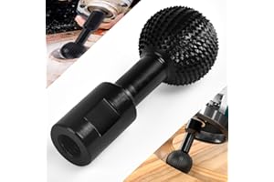 CYNNXIA Spherical Rotary Burr 14 mm Sphere Grinding Head Ball Rotary File Black Carbide Burr Extreme Sphere Rotary Burr Metal Carving Drill Bit for Wood Grinding Polishing Engraving(40mm)