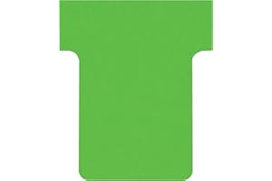 Nobo, Lot de 100 fiches T pour planning, Indice 1,5, Vert, 2001505