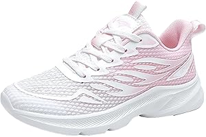 Genérico Deportivas Voleibol Mujer Transpirable Punta Redonda con Cordones Parte Superior Plana Zapatos Mujer 𝗣ies Anchos