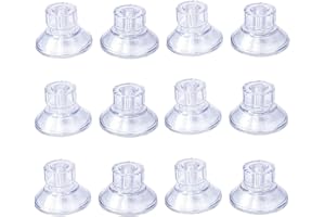 CAASFOOY Saugnapf Camping, 12 Stück Saugnapf mit Gewinde Stark Saugnäpfe mit Rändelmutter für Aquarium Radabdeckung Vorzelte Wohnwagen Wohnmobil Camping Zubehör,(45 mm)