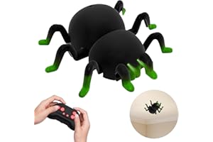 OBEST Araignée d’Escalade Murale électrique,Voiture Télécommandée pour Enfants,Jouet de Télécommande, Araignée Qui Grimpe au Mur pour Fête d’Halloween et Noël