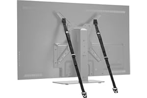 WALI Sangles Anti-basculement, Protection de sécurité Robuste pour la Plupart des téléviseurs à écran Plat et des Meubles (TAS001), Lot de 2, Noir