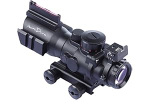 Minidiva® 4x32 mm Tactical Scope, mit Rot Gruen Blau 3 Helligkeit, Lichtwellenleiter Scope