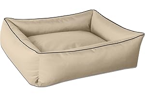 BedDog Max, Beige, L env. 80x65 cm,Panier Corbeille, lit pour Chien, Coussin de Chien