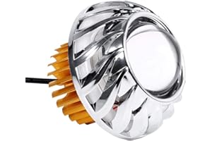 JIULAN Yctze Faro sostituzione per motociclo LED Lente sostituzione per proiettore Dual Halo Angel Spot Light(verde)