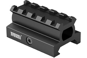 Feyachi 0.75 Pouces Riser-Holder, Lunette de visée Picatinny Riser Mount pour 20mm Picatinny/Weaver Rails for Red Dot Visée, Lunette de visée, and Optics