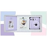 Instax mini 12 Lila Fotoğraf Makinesi 10'lu Film ve PVC Alb&uuml;m Bundle Box