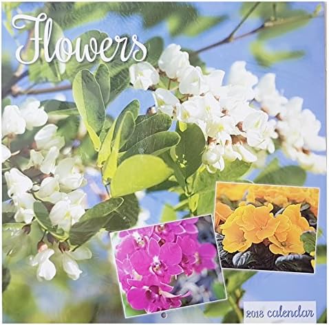 2018 Flowers Gardens Bouquets Square Wall Calendar 16 Month Home Office Christmas Birthday Gift Floral Plants (Flowers)