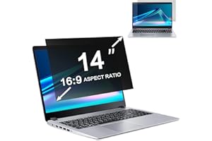 ZOEGAA Blickschutzfolie für 14 Zoll Laptop 16:9, Anti-Blaulicht 14" Sichtschutzfolie Laptop, Blendschutz Sichtschutz, Abnehmbar Privacy Screen für HP Lenovo Dell Samsung Acer Asus
