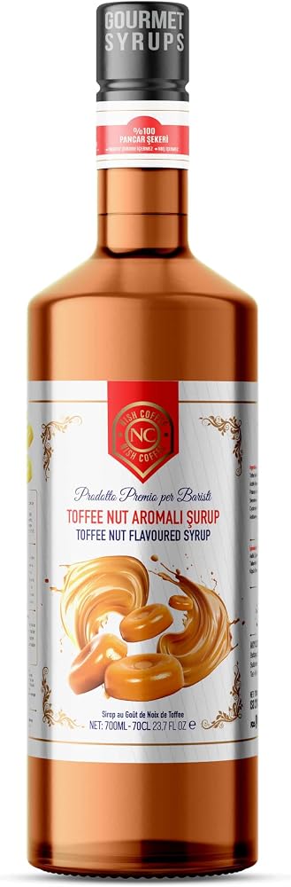 Nish Toffee Nut Aromalı Şurup 700 ML - Pet Şişe