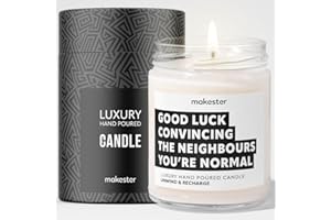New Home Gifts - Luxury Soy Wax Candle - Vanilla, Jasmine, Sugared Almond - Makester