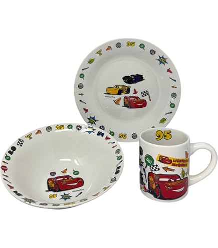Harry Potter, set da tavola da 3 pezzi (Always Design), tazza da caffè, piatto e ciotola, in confezione regalo, prodotto ufficiale