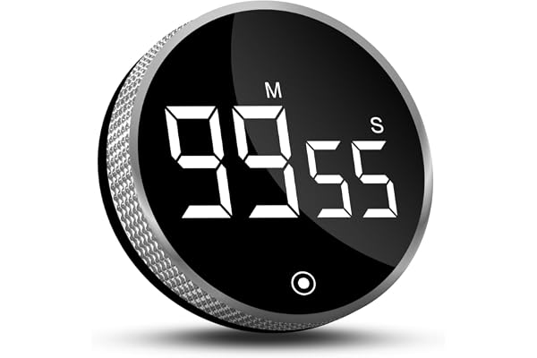 CNMTCCO digital kökstimer, magnetisk, äggklocka timer med LED-display, nedräkning/uppräkning kök korttidsväckare för matlagning, bakning, lärande, fitness, sport
