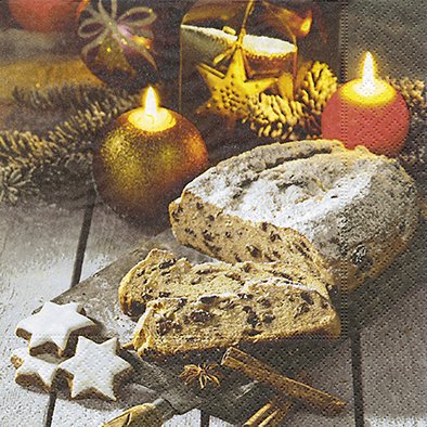 Preisvergleich Produktbild PAPER+DESIGN Servietten 20 St. FSCMix 33x33 cm, Christstollen