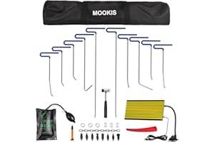 Mookis Dellen Reparaturset Auto 31PCS Ausbeulwerkzeug Hagelreparaturset mit 10PCS Hebel Wird zur Reparatur von Auto und Türbeulen Verwendet