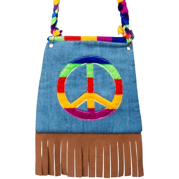 BALINCO Set Hippie 3 Pezzi: Fascia, Collana Con Pace E Occhiali Rotondi Nichel – Look Anni '70 In Un Lampo