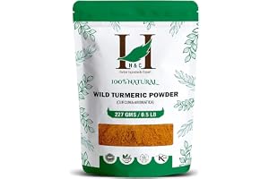 QURA Naturlig vild gurkmeja / Jangli Haldi/Kasthuri Manjal Powder - 227 g / 0,5 pund / 8 oz