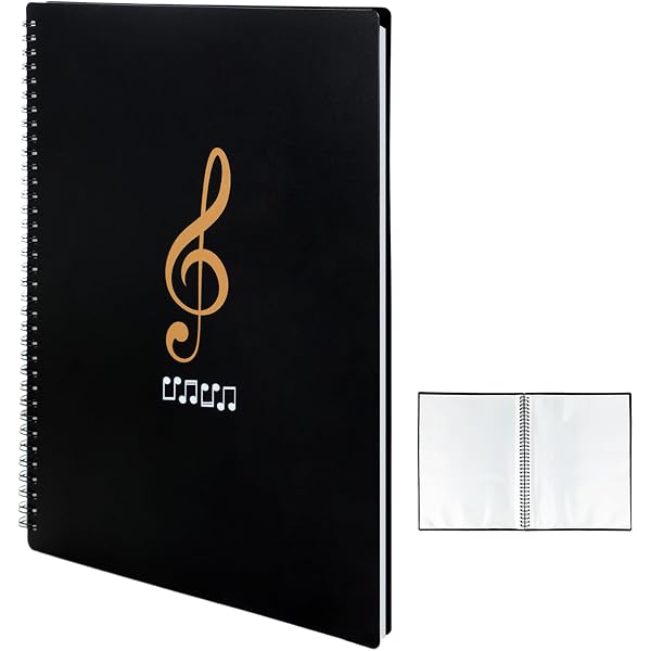 Porte Partition Musique Dossier De Rangement Pour Partitions De Musique Format A4 20 Pages - 40 Chemises Pour Partitions