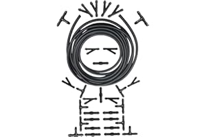 GOIEHIR 5 M Universal Scheibenwaschanlage Schlauch, Wischwasserschlauch Reparaturset, Automotive Schlauch, mit 30 Stücke Schlauchverbinder