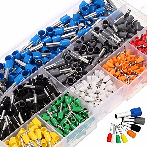 Zilong 800 Stecker Crimpzange Set, Crimper Zange mit 0.25-6.0mm Crimp Tool Adernendhülsen, Crimpwerkzeug set für isolierte, unisolierte Drahtseil-Ratschenkabelschuhe Kabelschuhe - 7