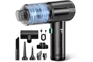 SUNXBUK Aspirateur à Main,20000PA Aspirateur Voiture Puissant sans Fil,3 en 1 Mini Aspirateur sans Fil,Aspirateur de Voiture avec Moteur sans Balais,pour Bureau Animaux Cuisine Car