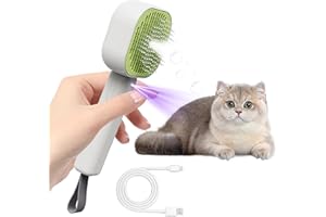 SONGSIER Cepillo para Gatos con Vapor, Cepillo de Vapor 4 en 1 para Gatos, Cepillo de Vapor para el Cuidado de Gatos y Perros, Limpia el Pelo de Las Mascotas del Cepillo