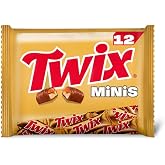 Twix Minis Milk Chocolate Bars, Cookie and Caramel Pack 227g | Mini Chocolate Covered Candy Crunch Cookie Bars - Sharing Form