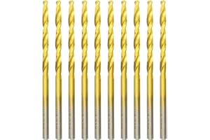 HILPATY Forets à métaux HSS Titane Professional Forets à Métaux en Acier Inoxydable, Standard DIN 338