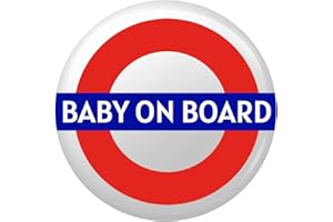 EMUWORKS Baby On Board Badge - 2-Inch London Underground TFL Pin Badge for Expecting Moms & Dads Pregnant Travel Essentials Mum to Be Maternity Baby Shower Gifts