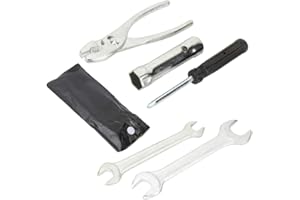 AOTISBAO NA 6 piezas kit de herramientas de reparación de motocicleta compacto kit de motocicleta destornillador portátil alicates llave bujía mangas conjunto para motocicleta