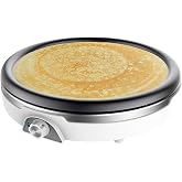 Cecotec Crepera Fun Crepestone XL INOX. 1350W, Acero Inoxidable, Placa con Revestimiento Antiadherente y extra&iacute;ble, Termostat
