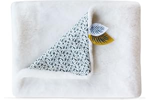 Doudou et Compagnie - Plaid Couverture Polaire Douce et Chaude - Blanc -100 x 70 cm - Collection Yoca Le Koala - Idée Cadeau Naissance pour Bébé Fille ou Garçon - Extra Douce - Plaid Soyeux- ‎DC3685