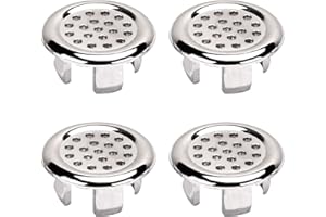 DURDIIY Cubierta de Anillo de Rebose de Fregadero 4 Piezas Tapa del Fregadero de la Cocina,30.6mm/31mm Anillo de desbordamiento del Fregadero del baño de la Cocina,Apertura aplicable:22-24mm (Malla)