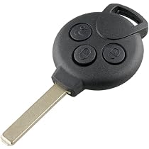 2 Gusci Custodia Portachiavi Telecomando 3 Pulsanti Per Smart Fortwo 450 (MC01) Forfour 451 Roadster Cabrio (98-07)