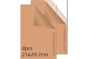 Ninehole 8PCS płyta Akryl zestaw asortymentowy 29.7x21cm(A4), 1mm 2mm Płyta Akryl, przezroczysta Płyta akrylowa dla DIY, ramka do zdjęć, malowanie graffiti, akwarium, wyświetlanie projektu