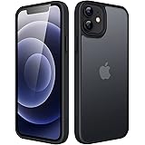 JETech Cover Opaca per iPhone 12/12 Pro 6,1 Pollici, Protezione Anticaduta Antiurto di Grado Militare, Custodia Posteriore Gl