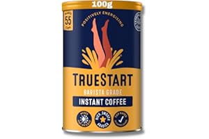 TrueStart Barista Grade Instant Coffee – Smooth Original Barista (1 Pack x 100g), Mycotoxin-Free Coffee & Rich in Antioxidants, Premium Freeze-Dried, 100% Full Flavour, Smooth Rich Roast