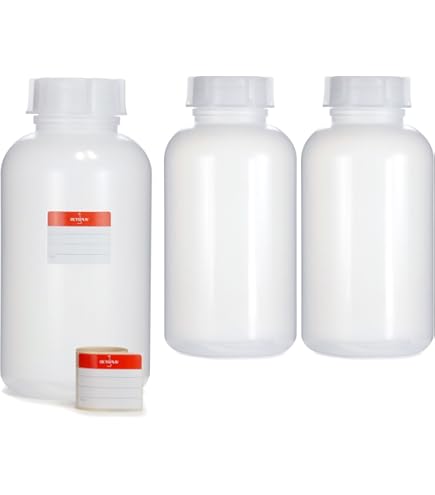 Bottiglia Da Laboratorio In Vetro Da 1000 Ml Con Tappo - Foto 8