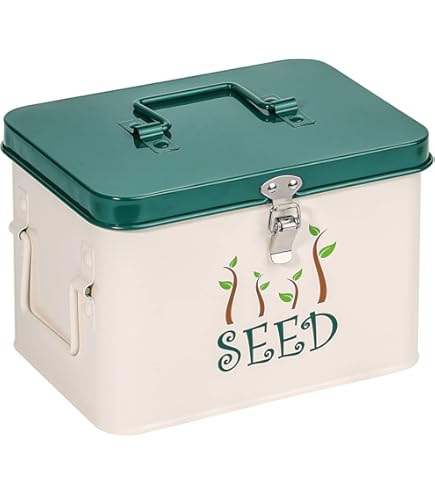 Zaadgoed opbergdoos, 60 vakjes zaadorganizer met trechter pincet etiketstickers, Seed Storage Organizer, zaadgoed box opslag voor tomatenzaden chili zaden groentezaden bloemenzaden