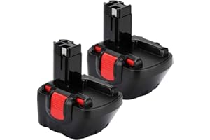 Goodexo 2X Batteria di Ricambio 12V 3.0Ah Ni-MH per Bosch BAT043 BAT045 BAT120 BAT139 2607335542 2607335526 2607335274 2607335709 GSR 12-2 12VE-2 PSR 12 GSB 12VE-2 22612 23612 32612