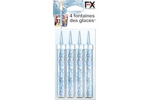 FX DISTRIBUTION Lot de 4 bougies fontaines des glaces artifices - 60 Secondes - Sans fumée - Sans odeurs - CAT F1